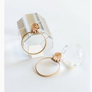 Brass earrings